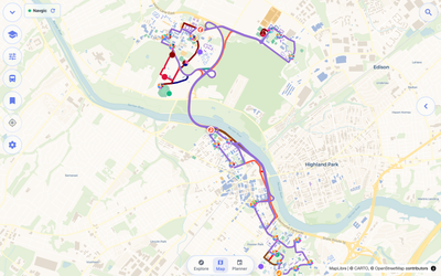 Navgic campus map on desktop web at Rutgers